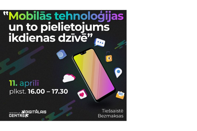 Ventspils Digitālais centrs aicina piedalīties bezmaksas tiešsaistes  pasākumā ...