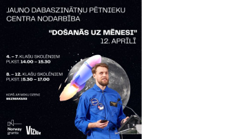 VIZIUM Jauno dabaszinātņu pētnieku centrs aicina  skolēnus uz nodarbību “Došanās uz Mēnesi”
