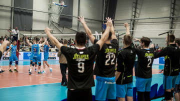 Latvijas volejbola čempionāta finālsēriju ar uzvaru piecos setos sāk SK “Jēkabpils Lūši”