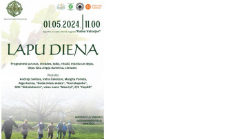 LAPU DIENA– daudzveidīga kultūras programma un talka