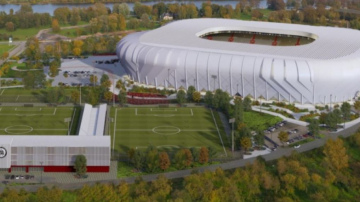 Rīgas dome atbalsta zemesgabala nodošanu LFF nacionālā futbola stadiona būvniecības ieceres izstrādei Lucavsalā