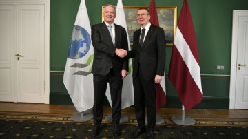 Valsts prezidents ar OECD ģenerālsekretāru pārrunā Latvijas konkurētspējas veicināšanai būtiskos rīcības virzienus