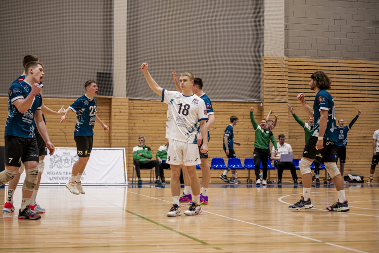 RTU/“Robežsardze/Jūrmala” volejbolisti izcīna Latvijas čempionāta bronzas medaļas