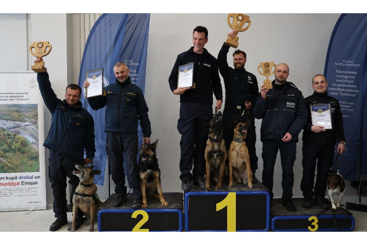 Veiksmīgi noslēdzies Eiropas atklātais čempionāts kinologiem ar darba suņiem; Latvijas muitas komandai – 3.vieta