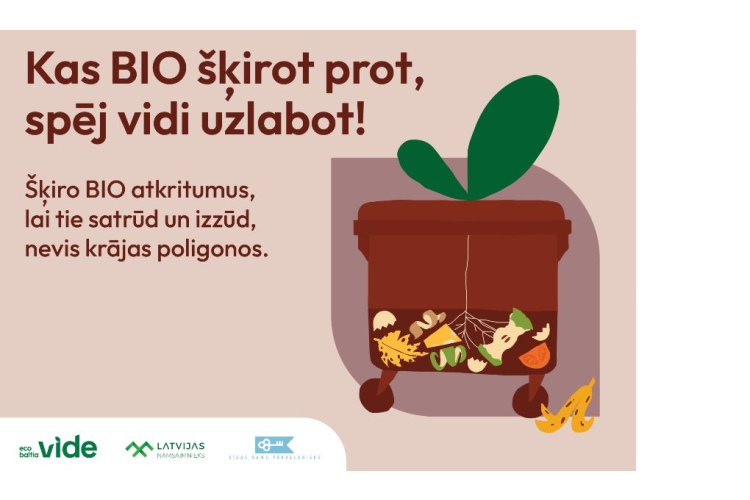 “Eco Baltia vide” pilotprojektā “Pūt vai nepūt?!” vērtēs bioloģisko atkritumu šķirošanas kvalitāti