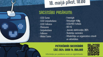Skolēni sacensībās demonstrēs zināšanas robotikā un elektronikā
