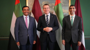 Valsts prezidents ar Apvienoto Arābu Emirātu pārstāvjiem pārrunā ekonomiskās sadarbības veicināšanu