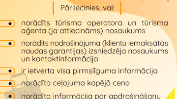Plāno ceļojumu? Rubrika: PTAC padomi ceļotājiem. Līgums un pirmslīgums. Praktiski ieteikumi.