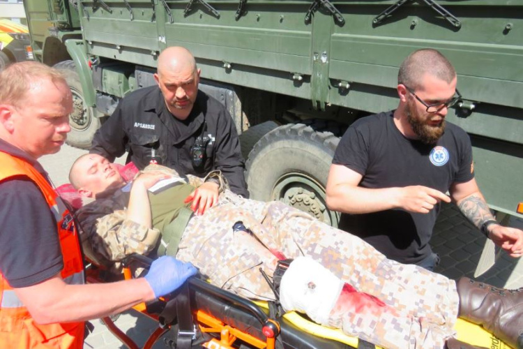 Vidzemes slimnīcā norisinājās vērienīgas militāras medicīnas apmācības