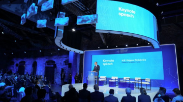 FOTO: Valsts prezidenta Edgara Rinkēviča dalība konferencē “Riga StratCom Dialogue 2024”