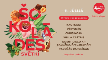 Miera iela atkal atdzīvosies – 11. jūlijā norisināsies "Laima" Šokolādes svētki