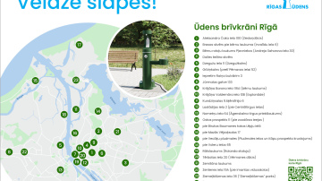 Rīgā šosezon darbojas jau 25 dzeramā ūdens uzpildes vietas