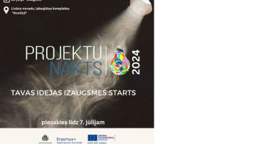 Pagarināta pieteikšanās jauniešu vasaras piedzīvojumam "Projektu nakts 2024"