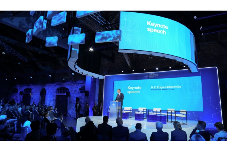 FOTO: Valsts prezidenta Edgara Rinkēviča dalība konferencē “Riga StratCom Dialogue 2024”