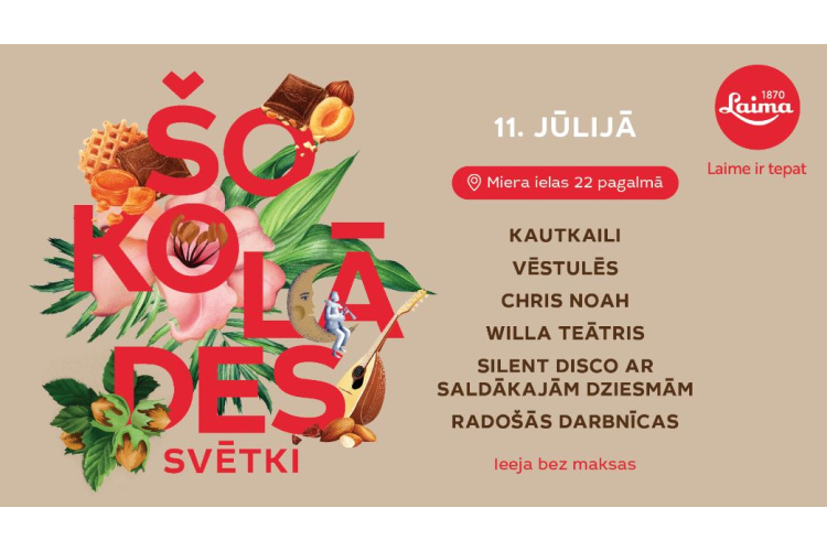 Miera iela atkal atdzīvosies – 11. jūlijā norisināsies "Laima" Šokolādes svētki