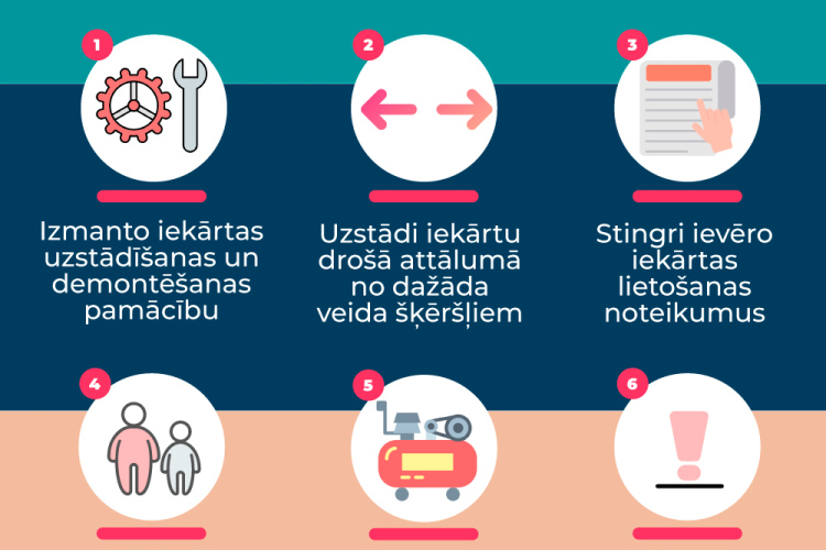 PTAC aicina būt uzmanīgiem, nomājot un izmantojot piepūšamās atrakciju iekārtas
