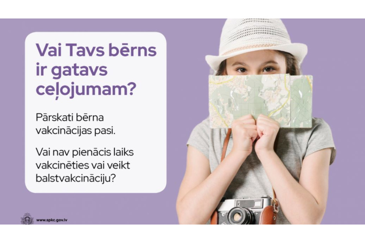 SPKC atgādina pārliecināties par bērnu vakcinācijas statusu
