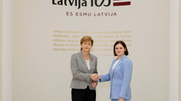 Ārlietu ministre apstiprina Latvijas stingru atbalstu S.Cihanouskas darbam un Baltkrievijas demokrātiskajiem spēkiem