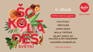 11. jūlijā norisināsies "Laima" Šokolādes svētki