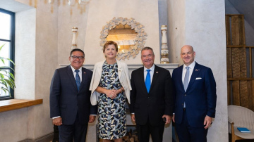 Ministre pateicas ASV kongresmeņiem par atbalstu Latvijas drošības stiprināšanā