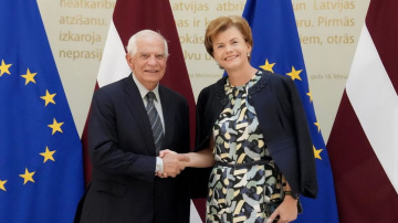 Ārlietu ministre B. Braže ar ES augsto pārstāvi ārlietās Ž. Borelu uzsver turpinošo atbalstu Ukrainai...