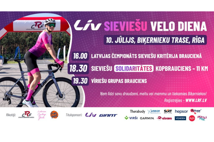 Nākamnedēļ Biķerniekos notiks vērienīgs velo pasākums dāmām un vīriem