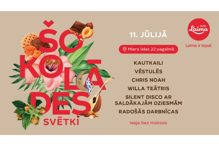 11. jūlijā norisināsies "Laima" Šokolādes svētki
