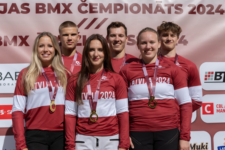 Sasniegts jauns BMX LČ dalībnieku rekords; elitē uzvar Krīgers un Pētersone