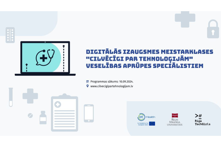 Riga TechGirls jau otro gadu vadīs bezmaksas digitālo prasmju  apmācības veselības aprūpes speciālistiem
