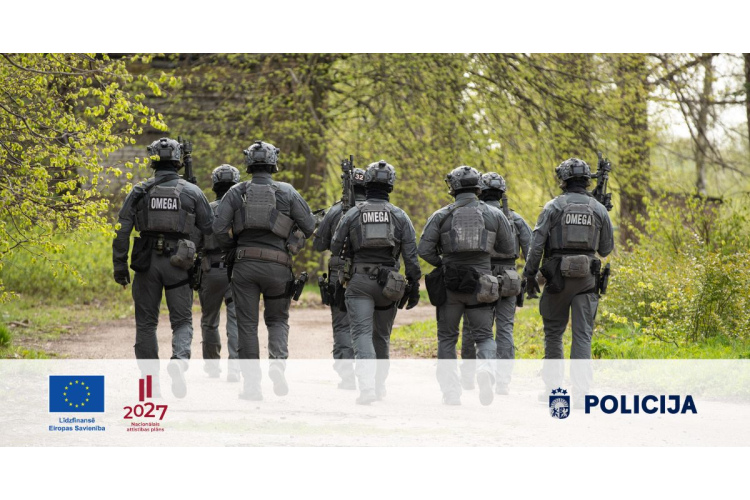 Valsts policijas Pretterorisma vienība OMEGA projektā stiprinās reaģēšanas spējas un materiāltehnisko nodrošinājumu