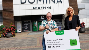 TC “Domina Shopping” klienti sniedz stbalstu  organizācijas “OPEN Radošie centri” jauniešiem