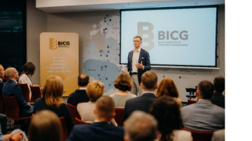 Rail Baltica un Baltijas Korporatīvās pārvaldības institūta (BICG) biedri apspriež projekta pārvaldību ...