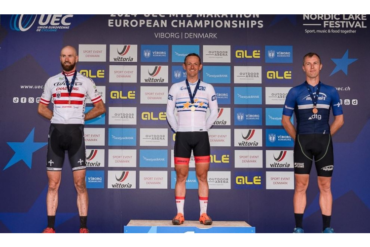 EČ MTB maratonā Muižnieks izcīna 25. vietu elitē; Purniņam bronza Masters klasē