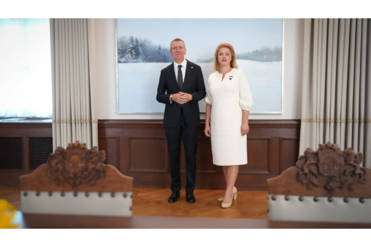 Valsts prezidenta Edgara Rinkēviča un Ministru prezidentes Evikas Siliņas tikšanās un preses konference