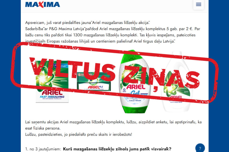 “Maxima” brīdina par krāpniecību ar mērķi izkrāpt finanšu līdzekļus