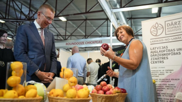 5. septembrī Valsts prezidents Edgars Rinkēvičs apmeklēja  izstādi “Riga Food 2024”