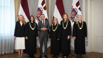FOTO/VIDEO: tiesnešu zvēresta svinīgā ceremonija