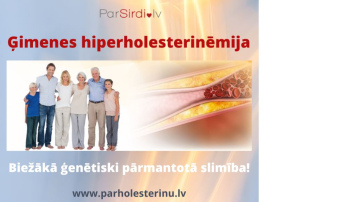 Kardiologs: Holesterīna līmenis būtu jānosaka jau 5-6 gadu vecumā