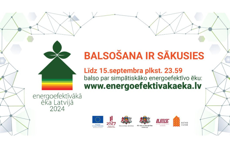 Aicinām balsot par šā gada simpātiskāko energoefektīvāko ēku