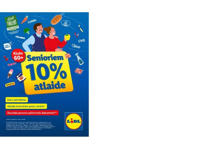 “Lidl” samazina cenas senioriem