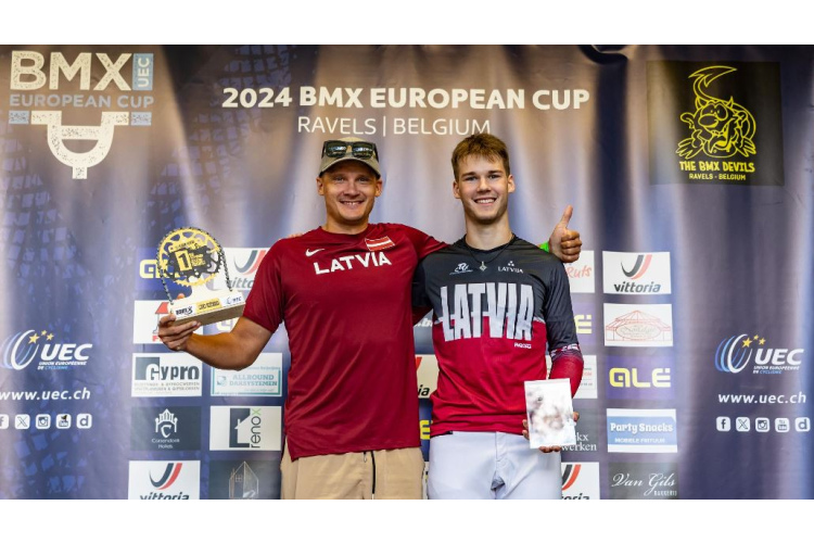 Latvijas BMX sportistiem divas uzvaras un citi panākumi UEC Eiropas kausa kopvērtējumā