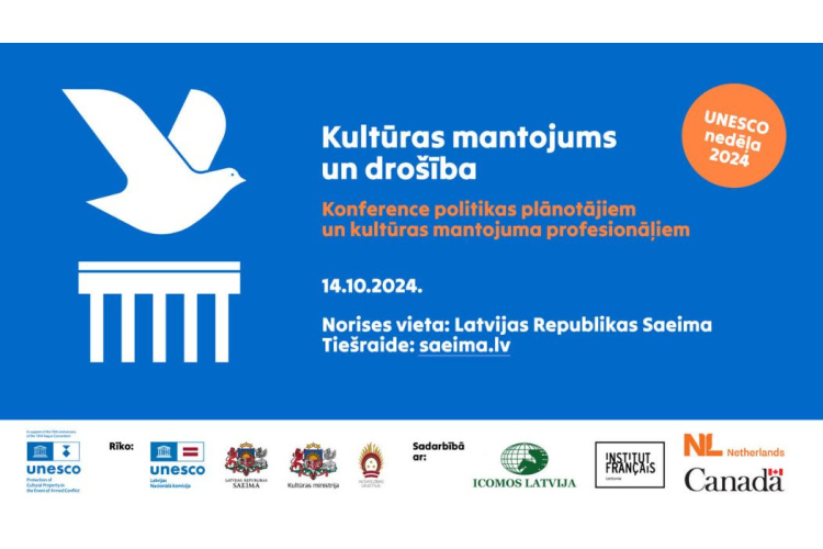 Starptautiska konference “Kultūras mantojums un drošība” pulcēs politikas plānotājus un jomas profesionāļus