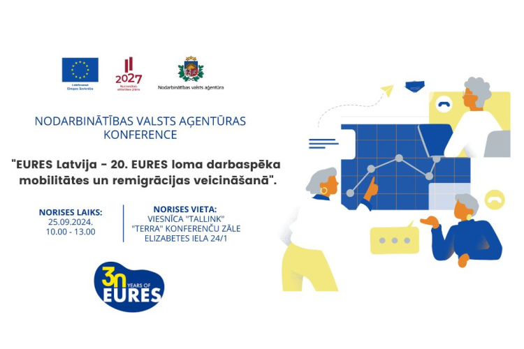 25. septembrī norisināsies konference "EURES Latvija - 20. EURES loma darbaspēka mobilitātes un remigrācijas veicināšanā