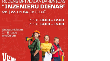 VIZIUM rudens brīvlaikā aicina skolēnus uz “Inženieru dienām”