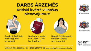 Ārlietu ministrija Daugavpilī informēs jauniešus, sociālo dienestu darbiniekus un citus interesentus par cilvēku tirdzni
