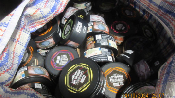 Novērsta 126 kg ūdenspīpju tabakas un 115 000 cigarešu kontrabanda