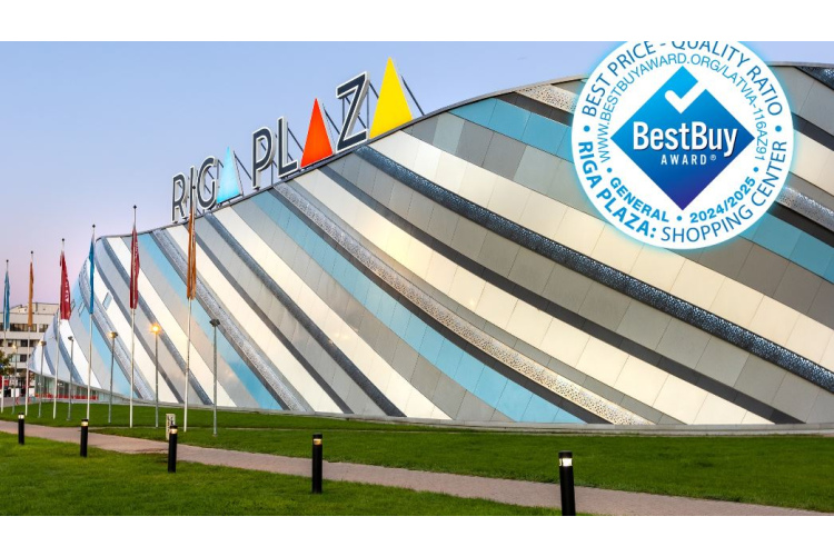 Pirmo reizi Latvijā tirdzniecības centru kategorijā “Rīga Plaza” saņem starptautisku apbalvojumu ”Best Buy Award”