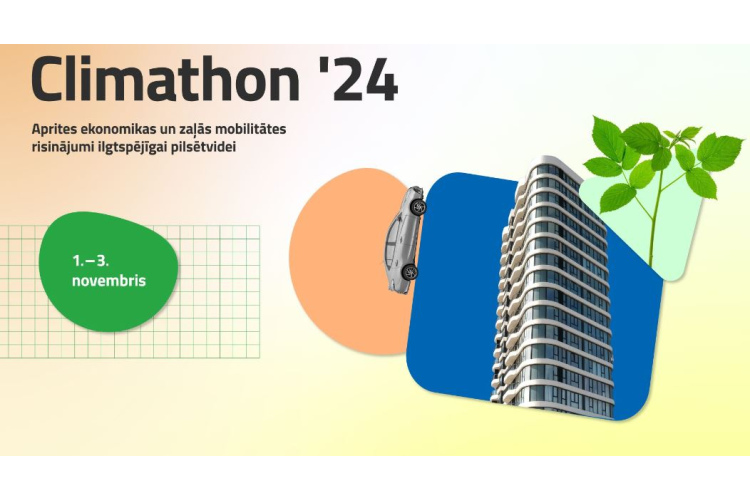 Ikgadējā hakatonā «Climathon» meklēs risinājumus aprites ekonomikas un zaļās mobilitātes izaicinājumiem