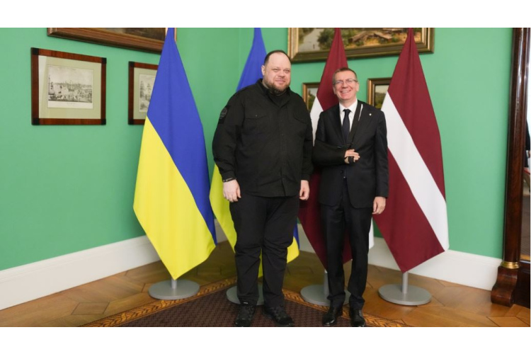 Valsts prezidenta Edgara Rinkēviča tikšanās ar Ukrainas Augstākās Radas priekšsēdētāju Ruslanu Stefančuku