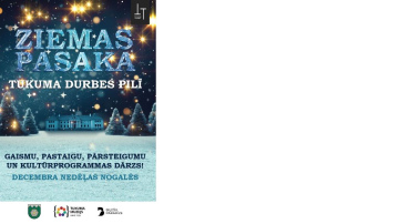 Krāšņā kultūrprogramma «Ziemas pasaka» Durbes pils kompleksā Tukumā